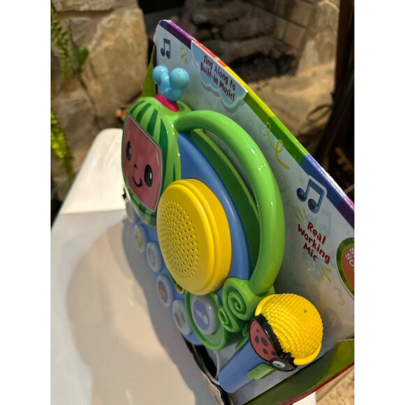 Cocomelon Musical Learning Karaoke Machine Toy with Microphone & Buttons - Picture 7 of 7